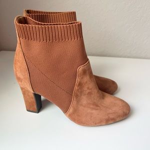 Aerosoles Women's Tagline Ankle Boot - Dark Tan Suede